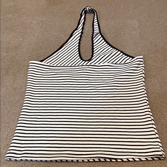 Maeve for Anthropologie Black and White Striped Women's Top - Picture 5 of 7